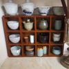 Adjustable Shelves Tabletop Storage Organizer Decorative Wooden Storage Stationery Holder  Office