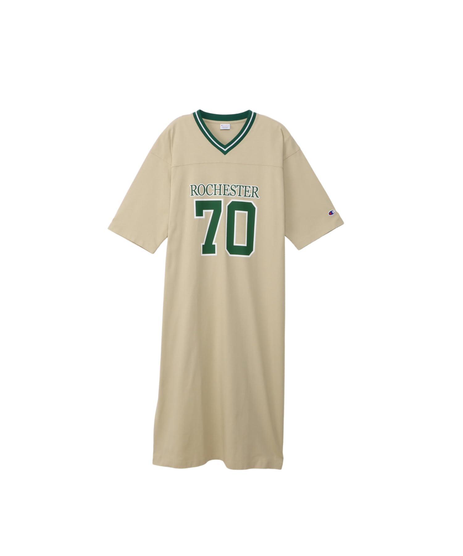 

Champion Повседневная рубашка Длинная Свободная Графическая Женское Платье, Рукав, V-образный вырез, 100% Хлопок, Посадка, Принт, CW-B304-790-L