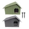 Outdoor Cat House Water Resistant Weather Proof Spacious Enclosed Foldable Cat Shelter for All Seasons