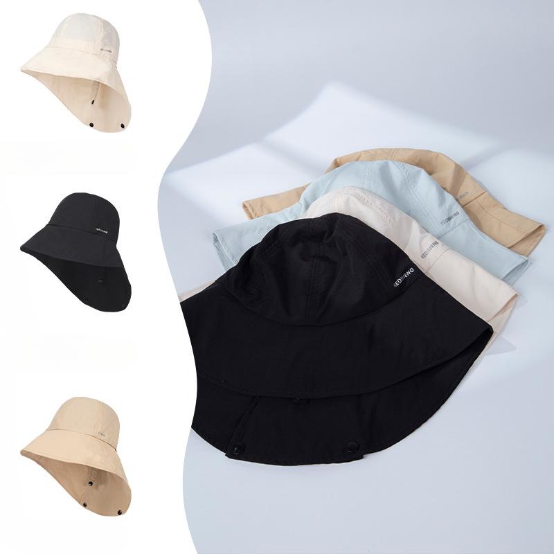 Sun Protection Hat Summer UV Thin Spring and Summer Fisherman Outdoor Quick Drying Shawl Neck Protection Mountaineering Hat