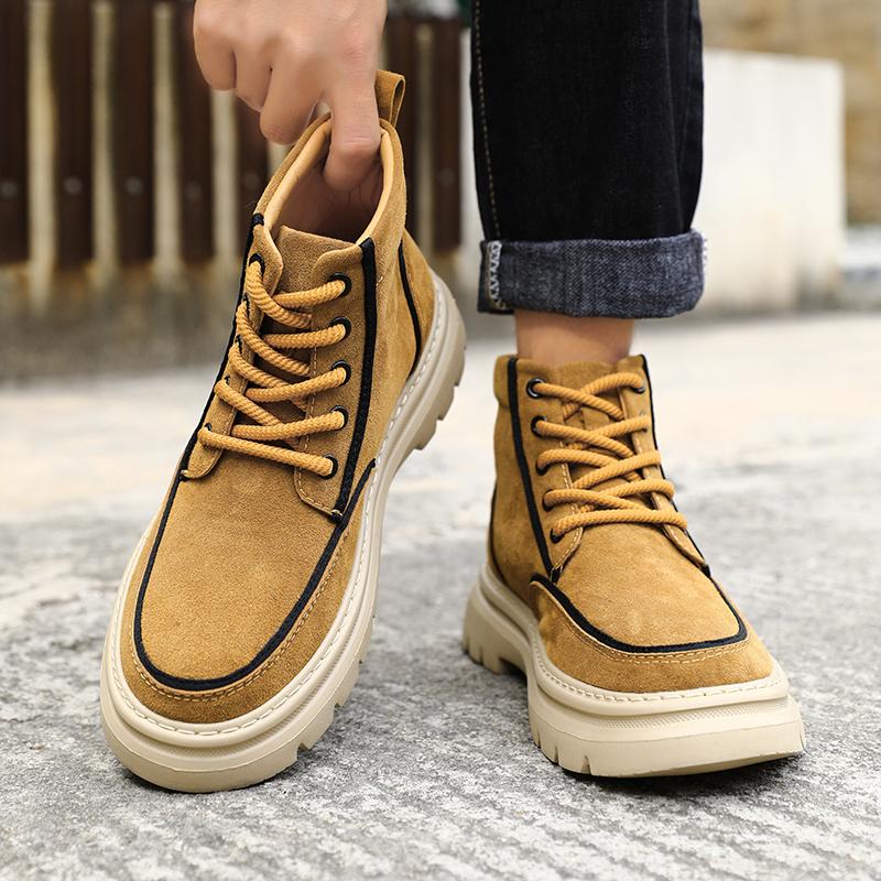 Men's Ankle Boots Short Boots Retro Tooling Boots Casual Shoes
