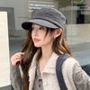 Pile hat children autumn and winter plain face small bag hat Internet celebrity black fashion versatile cold hat confinement hat