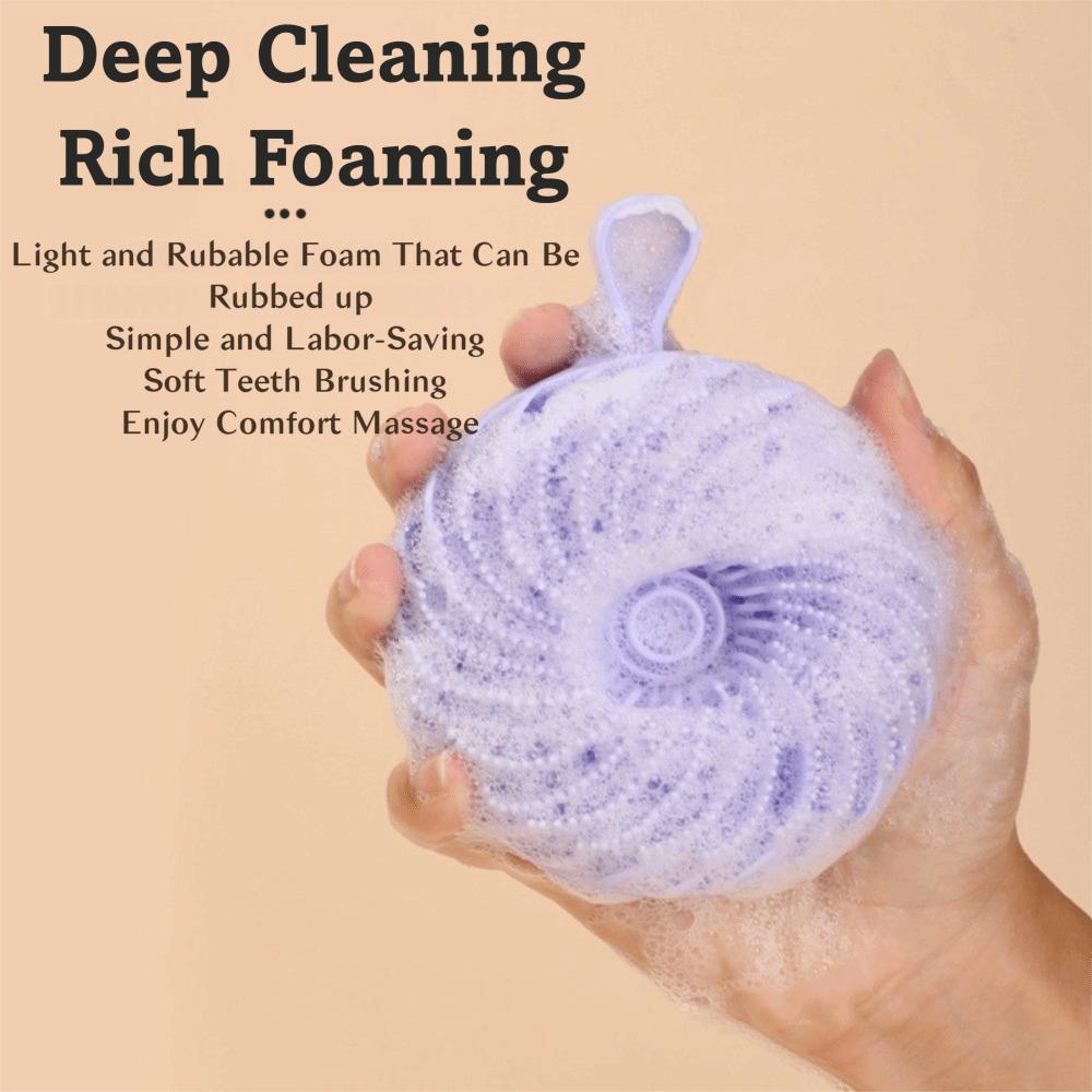 Massage Soft Bristle Shower Brush Soft Silicone Bath Brush Portable Body Shampoo Brush  Skin Care