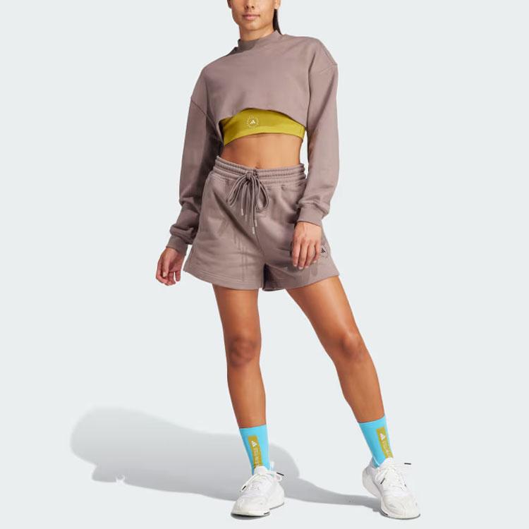 Adidas X Stella McCartney Truecasuals Terry Short Women Bottoms Brown IS1219