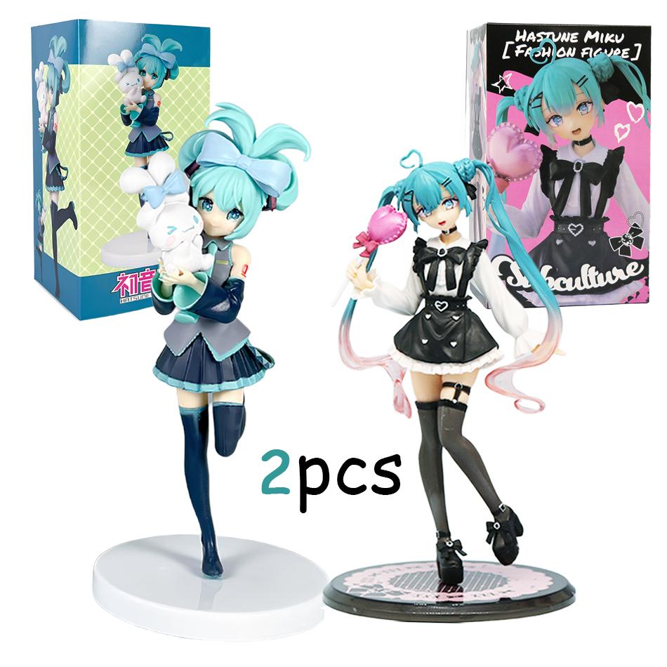 20CM Аніме Hatsune Miku X Cinnamoroll Figure Аніме Peripheral Колекційні моделі Декоративні прикраси Діти Kawaii Подарунок