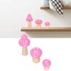 3PcsCelsiusSet Mushroom Crafts Innovative Cute Wooden Ornaments   Desktop Decoration
