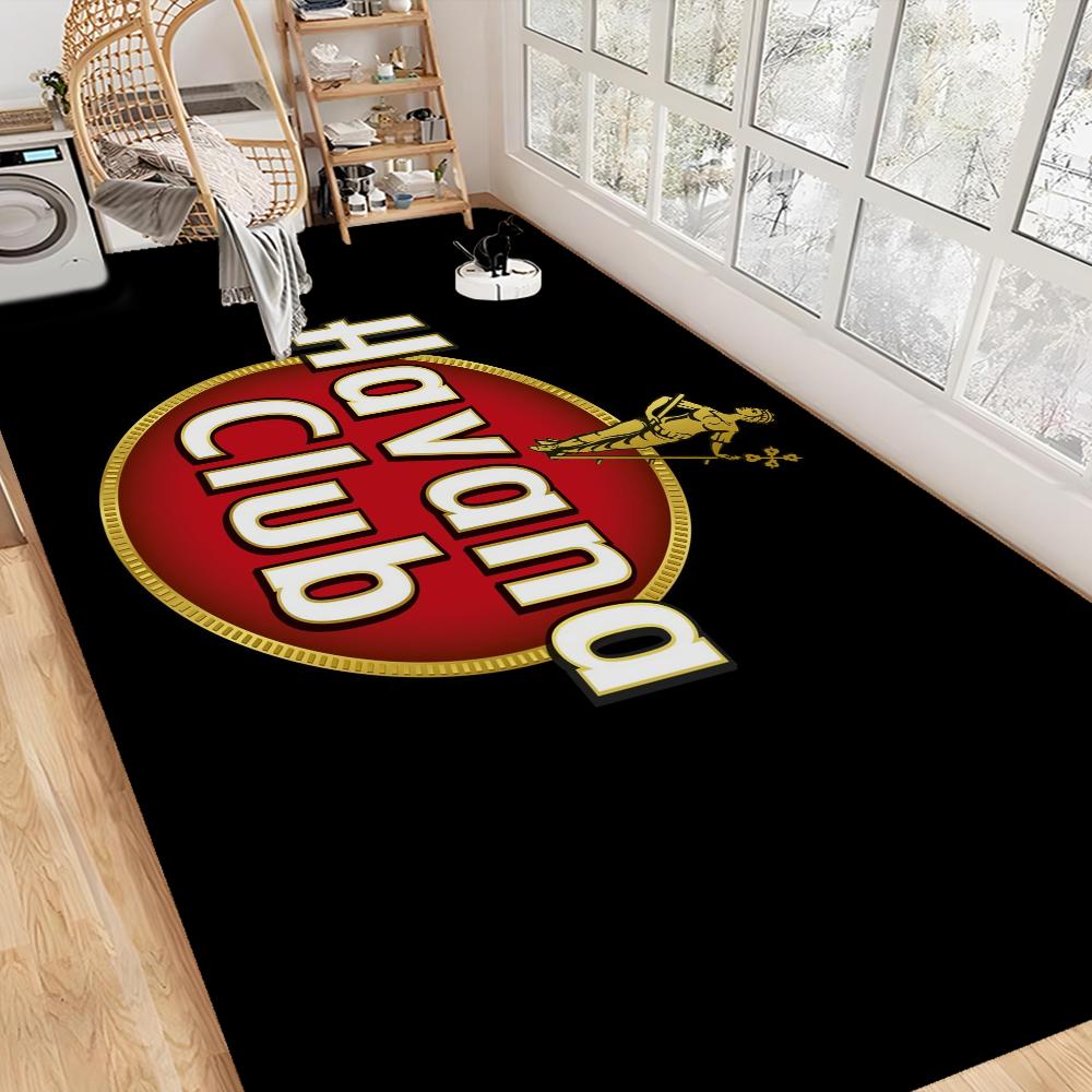 Havana Club Bathroom Mat Retro Multiple Choice Living Room Kitchen Rug Non-Slip Bedside Mats