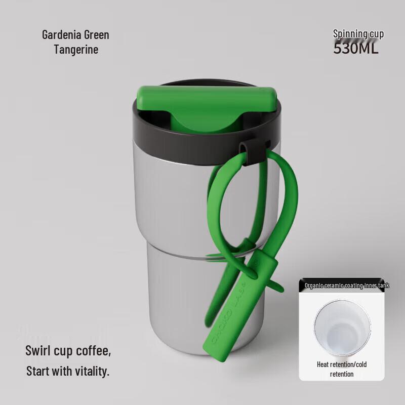 Chakolab Ceramic Coated Dual-Drink Insulated Stainless Steel Mug