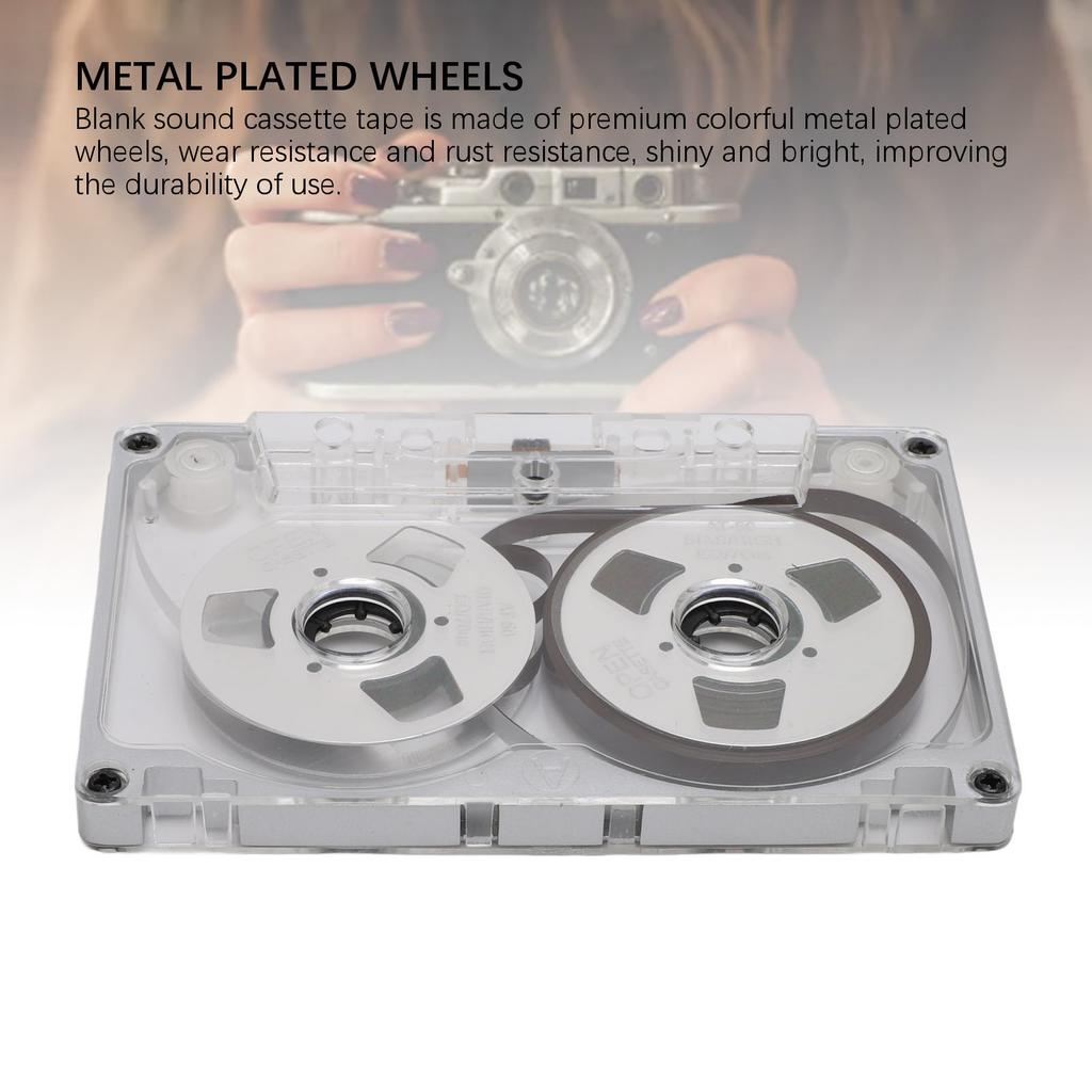 Reel To Reel Blank Sound Cassette Tape DIY Homemade 55 Minutes Aluminum Empty Cassette Tape for