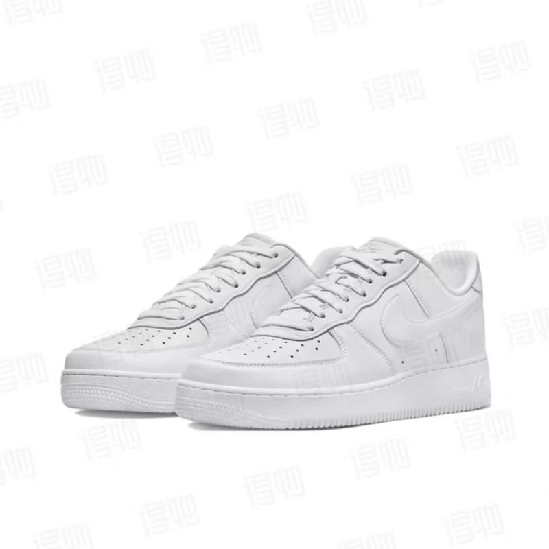 Nike Air Force 1 07 Men s Low-Top Sneakers 41 чистый белый