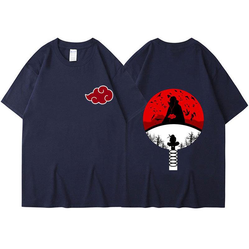 Anime Uchiha Itachi Printed Short-sleeved T-shirt Unisex Casual T-shirt Summer Couple's Top