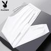 PLAYBOY Men's Ice Silk Loose Casual Pants