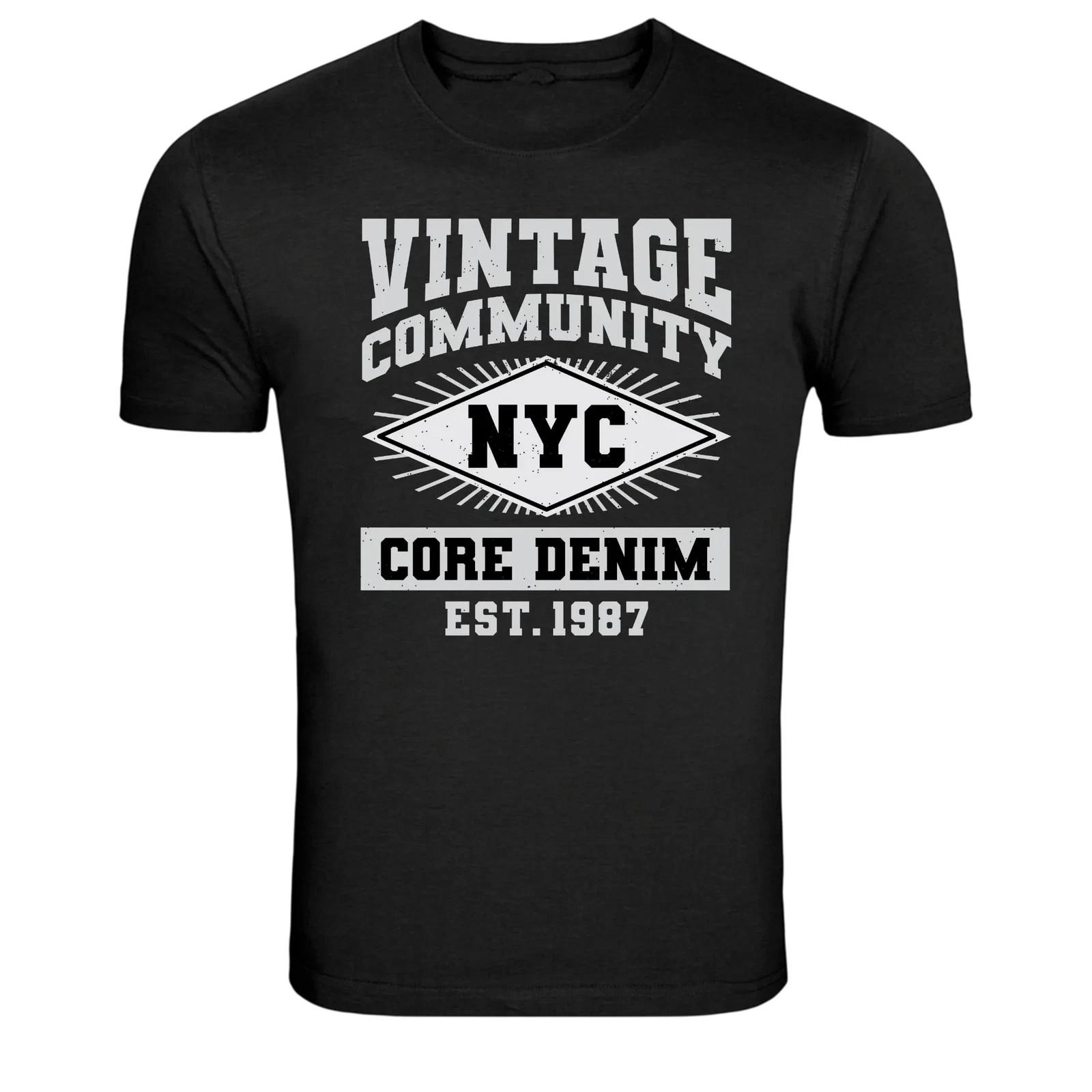 Vintage Community NYC Core Denim Est 1987 Streetwear T-Shirt M