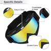 RATCHROLL Motorcycle Goggles, Dustproof, Windproof, Wide View, UV Protection, Helmet Compatible, For Outdoor Sports,
