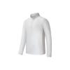 Solid Color Stand Collar Half Zip Pullover Woven Jacket Men Jackets White Light-Gray SC2230144A-GR04