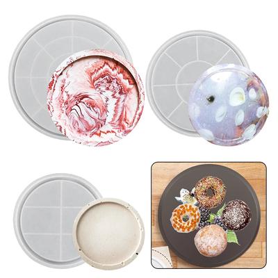 New Coaster Silicone Mold Epoxy Storage Tray Mold Pallet Gypsum Concrete Mould DIY Ceramic Clay Casting Tool Decor Craft