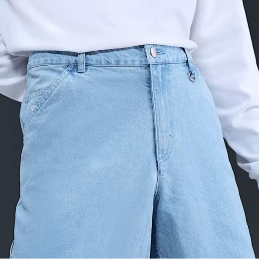 Nike Logo Loose Fit Denim Shorts Men shorts IO7868493