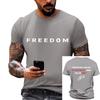 Fashionable Round Neck Short Sleeve Work Clothes Printed Tops For Mens Summer Tops