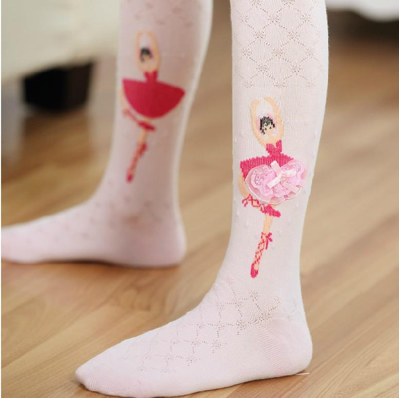 Springautumn Ballet Knit Mesh Princess Tights For Girls
