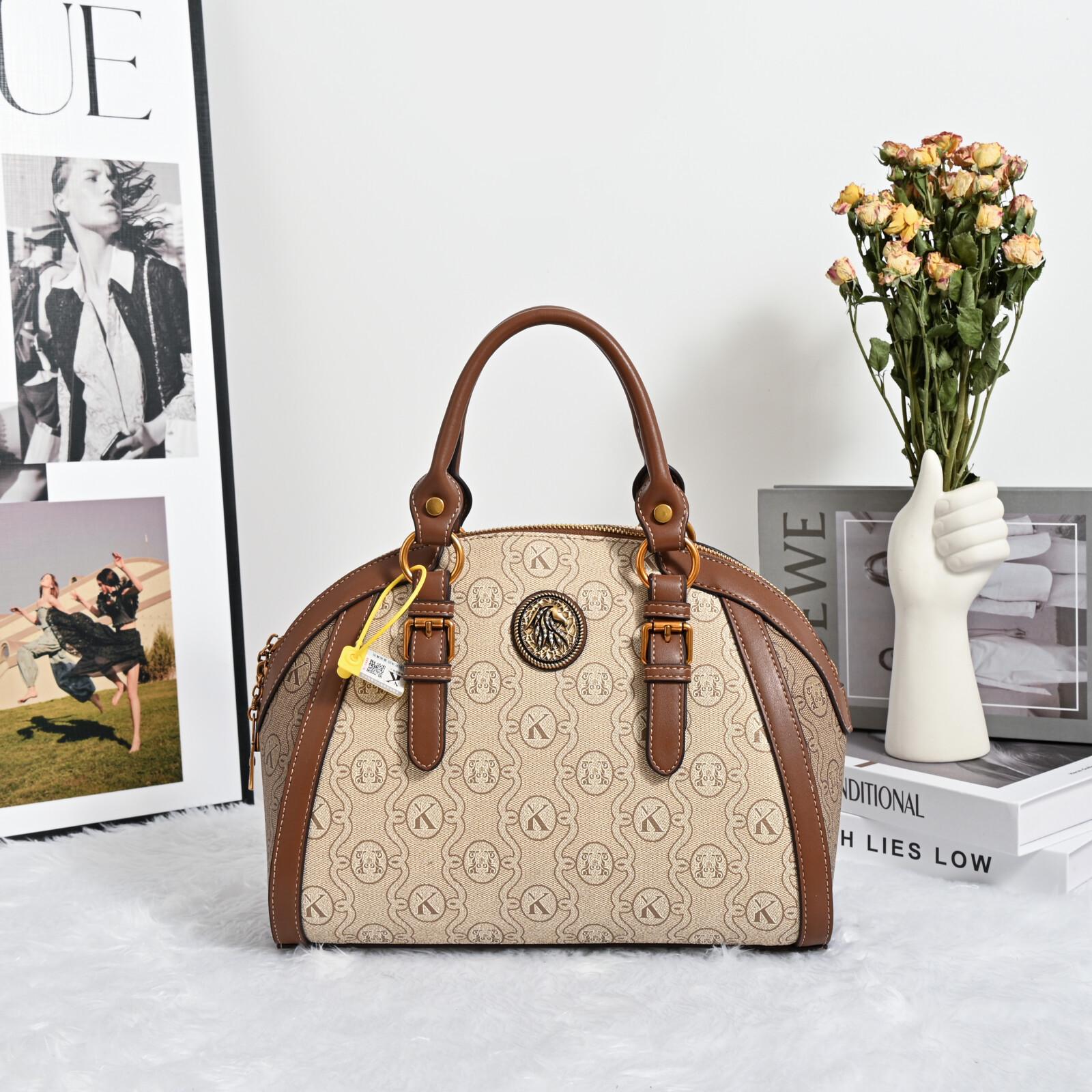 

2025 Женская Высококлассная Ретро Сумка-Ракушка - Вместительная Сумка-Тоут и Кроссбоди легкие хаки