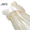 Halloween Ghost Figurine 3D Printed Frog Statue, Spooky Figurine, White Statue Cartoon Decorative Sculpture for Holiday Party Desktop