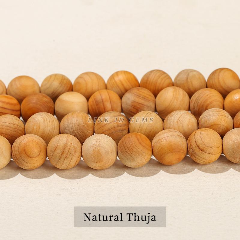 Natural Wood Bead Gold Silk Sandalwood Round Buddha Bead 6 8 10mm Pick Size For Jewelry Making Diy Necklace Bracelet Accessory