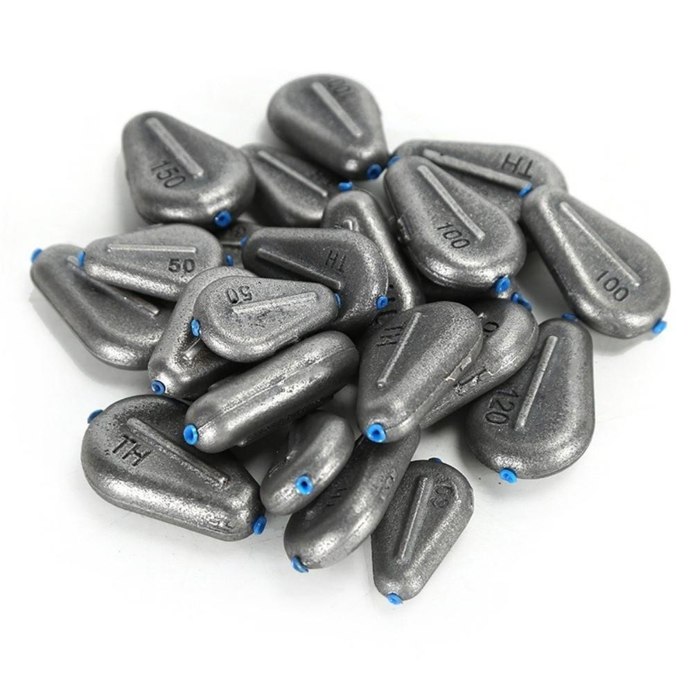 1/2pcs Iron Material Fishing Sinkers 40g-300g Weight Heart Shaped Sinker Saltwater Fishing