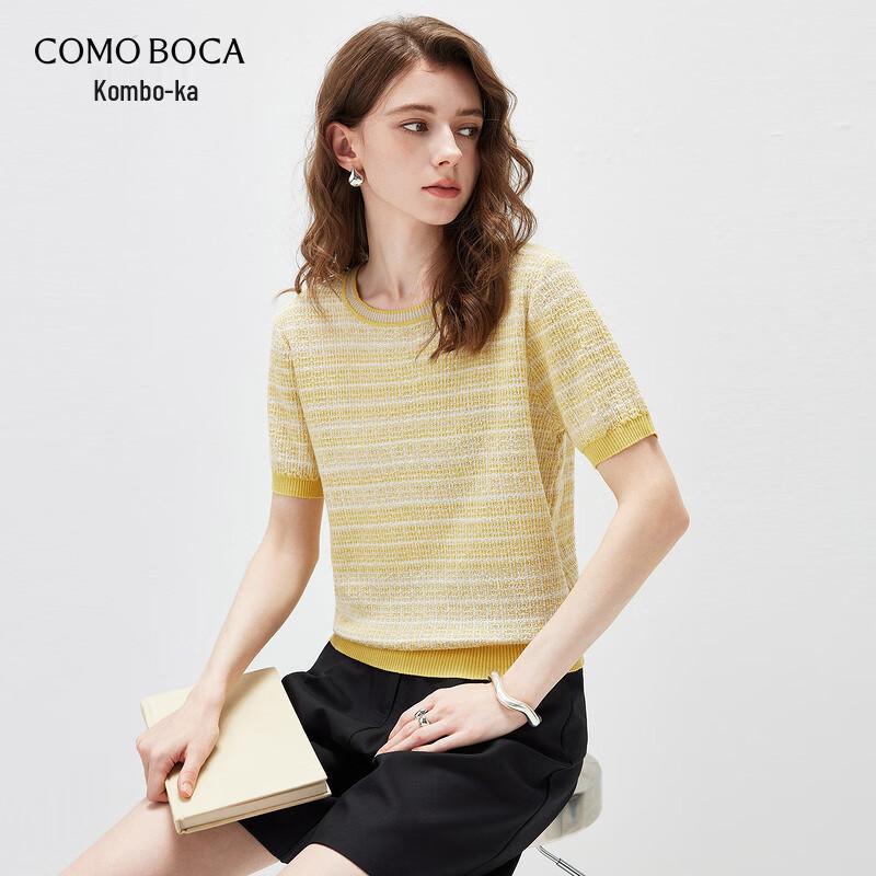 Women s Short-Sleeved Knitted T-Shirt 2XL