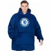 Chelsea FC Unisex Adult Crest Oversized Blanket Hoodie