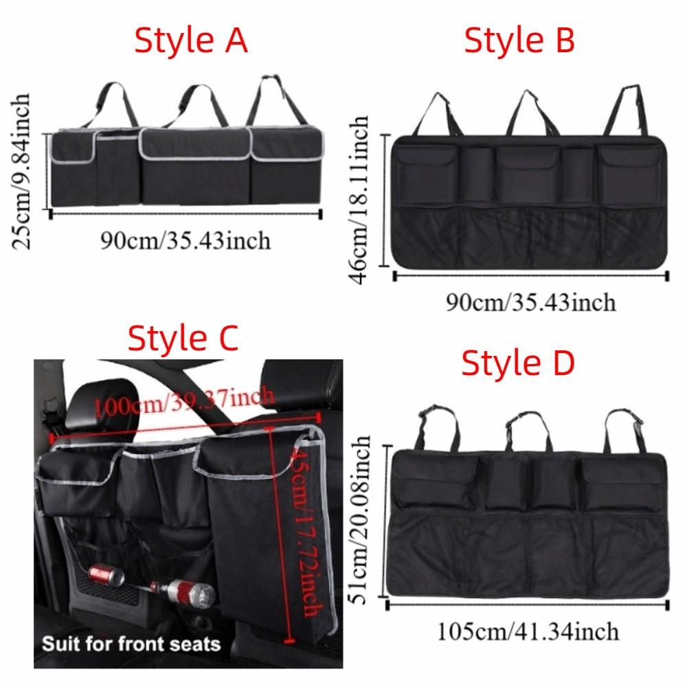 Multi-pocket Car Trunk Hanging Storage Bag Waterproof Car Seat Back Organizers  Automobile Interior