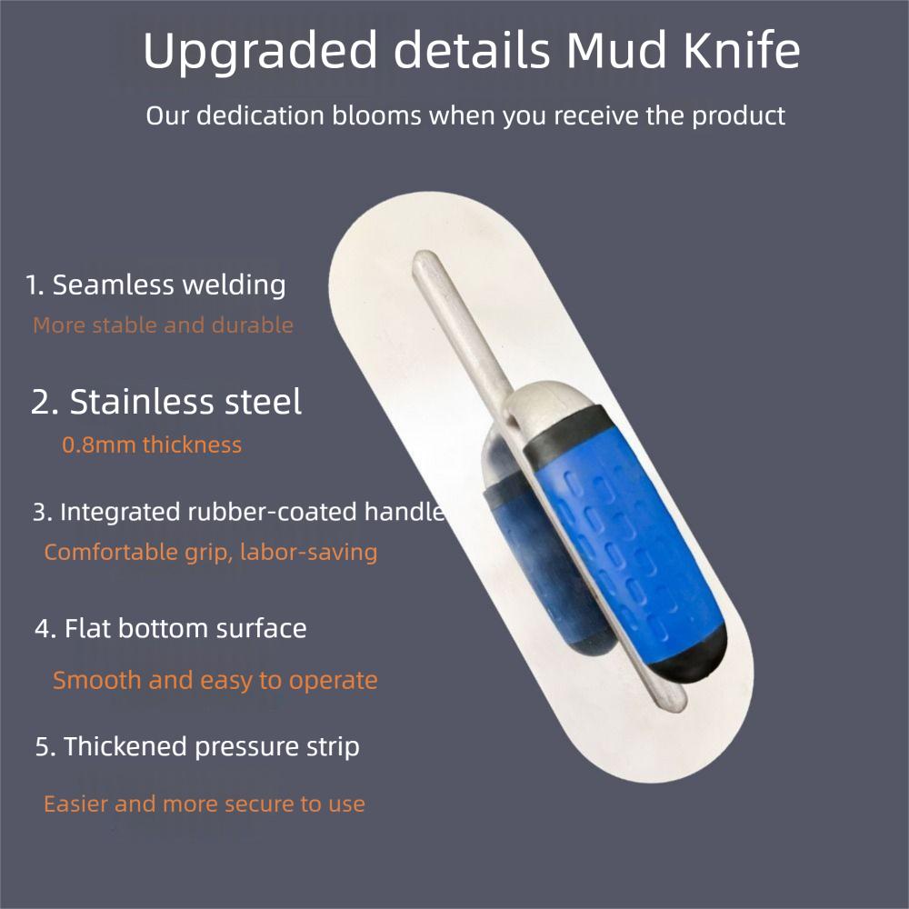Comfortable Grip Rounded Corner Trowel Ergonomic Handle Tile Laying Trowel Building Projects