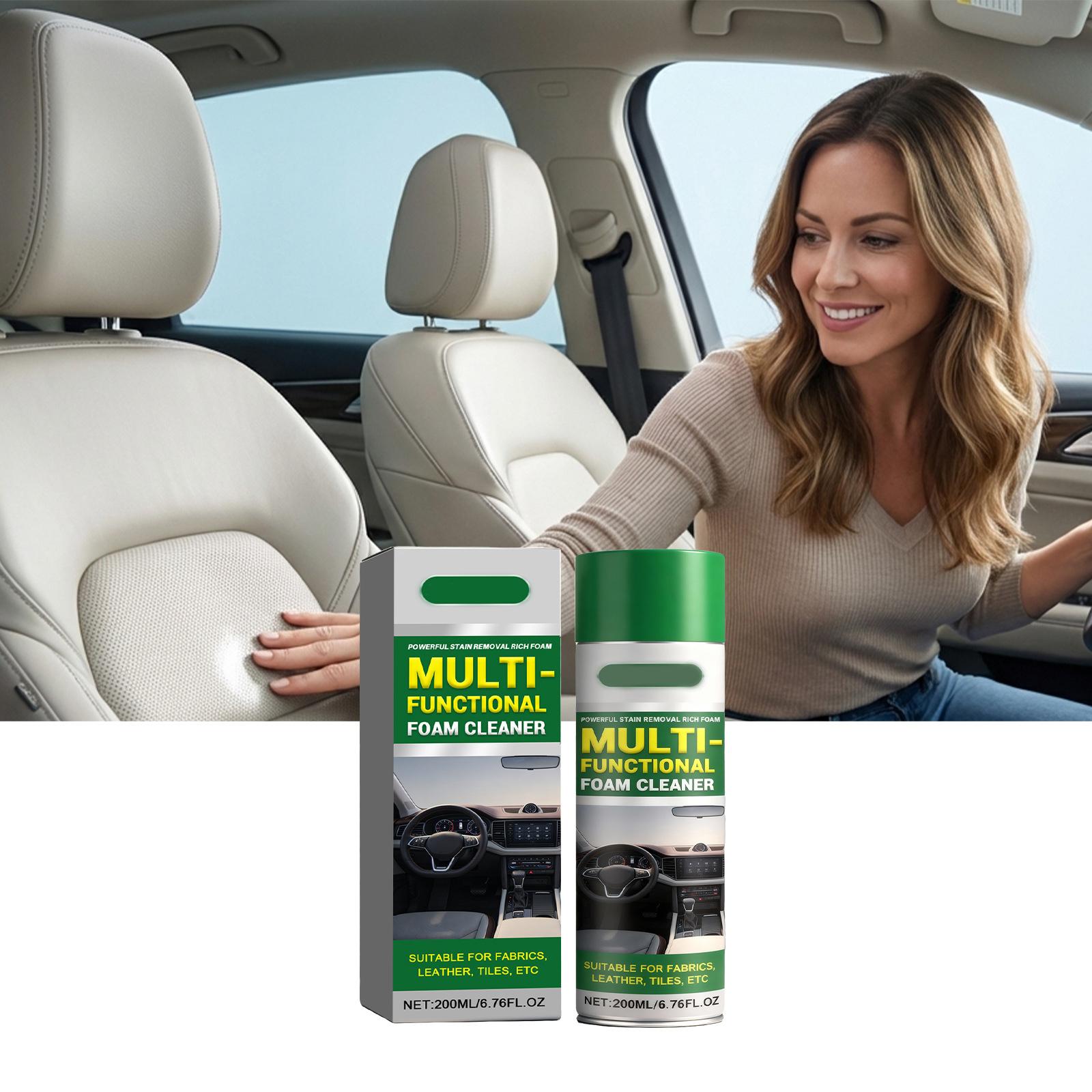 

Multi-functional foam cleaner for car interior seats, cleaning, , maintenance, and daily wiping (200ml) One Size