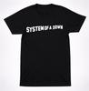 System of a Down Block Letter Logo Alternative Metal Band T-Shirt Black Tee