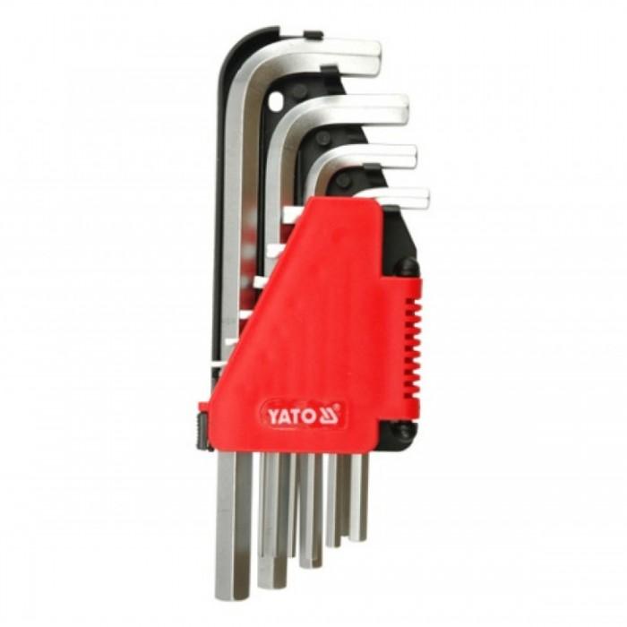 Yato Chrome Vanadium Steel Hex Key Set  (Pack of 10)