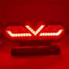 12V LED Motorcycle Rear Brake Tail Lamp Turn Signal Indicator Red Amber Light