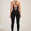 Seamless High-Elastic Yoga Camisole Bodysuit - Women's One-Piece Fitness Wear with Long Pants