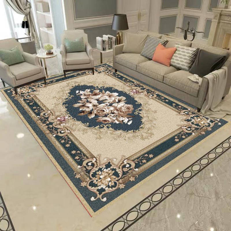Chinese Style Living Room Carpet Coffee Table Floor Mat Chinese Style Study Bedroom Bedside Home Decoration Non-slip Floor Mat