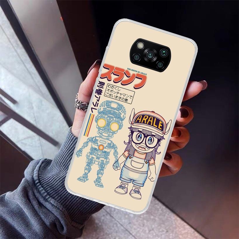 Arale Dr Slump Phone Case For Xiaomi Poco X5 X6 X7 Pro F7 Ultra M7 Redmi 15C 15 13C 13 12C 12 10 10C 10A 9 9C 9T 9A Cover Poco X