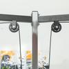 Weight Training Station Cable Pull Station Squat Rack Cable Cross-Over Bar 210 X 132 X 225 Cm Black