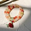 Exquisite Golden Silk Jade Beaded Bracelet with Safety Tassel for Women & Men