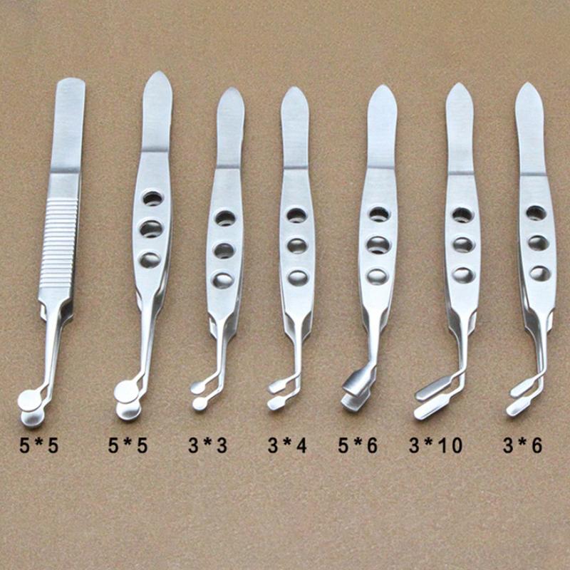 Pensetă pentru pleoape Pensetă pentru glandele meibomiene Femei Clip Compresor pentru gene Metal din oțel inoxidabil Expresor Extensie Machiaj Precis
