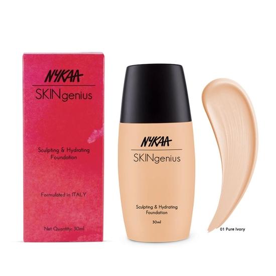 Nykaa SKINgenius Sculpting & Hydrating Foundation - Pure Ivory 01