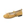 Gentle fairy wind Mary Jane shoes 22 spring French temperament elegant bow shallow mouth beautiful single shoes