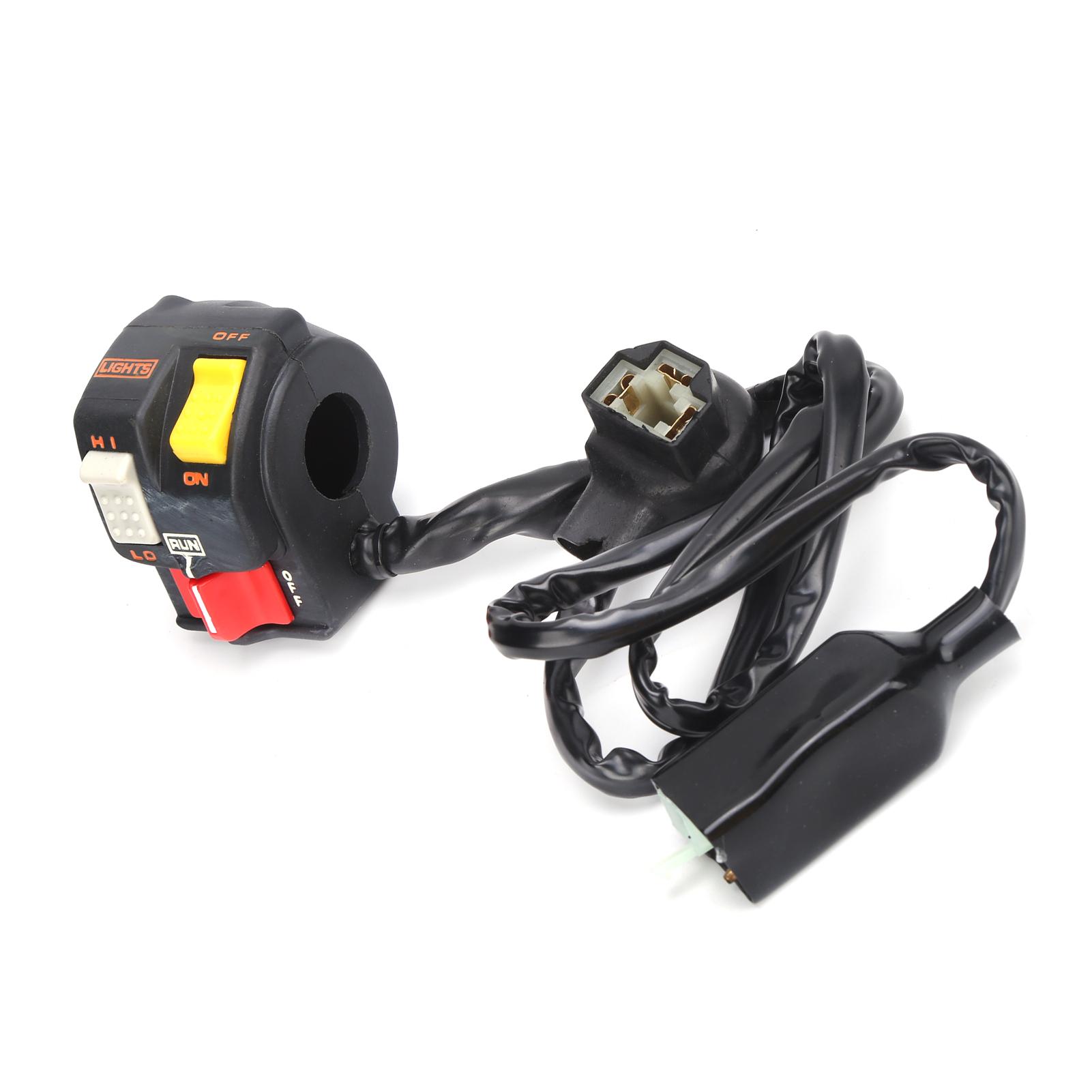 Сборка переключателей руля мотоцикла L H Кнопки запуска/глушения 35200 HB9 020 Замена для Honda TRX250R