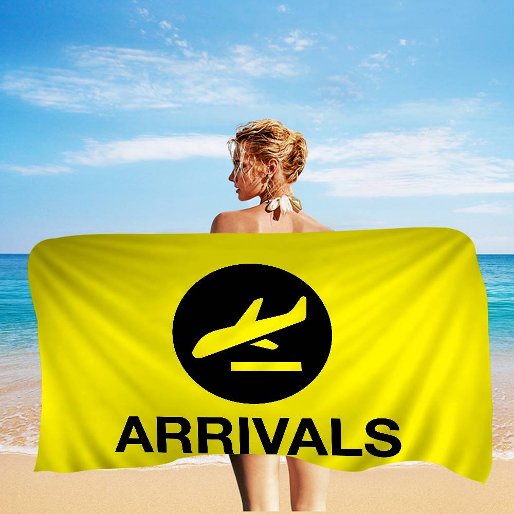 

Non-slip Doormat Arrivals And Departures Long Big Microfiber Beach Towels Quick Dry Towel Sand Pool Towel For Swim Pool Yoga W30*H60(CM)