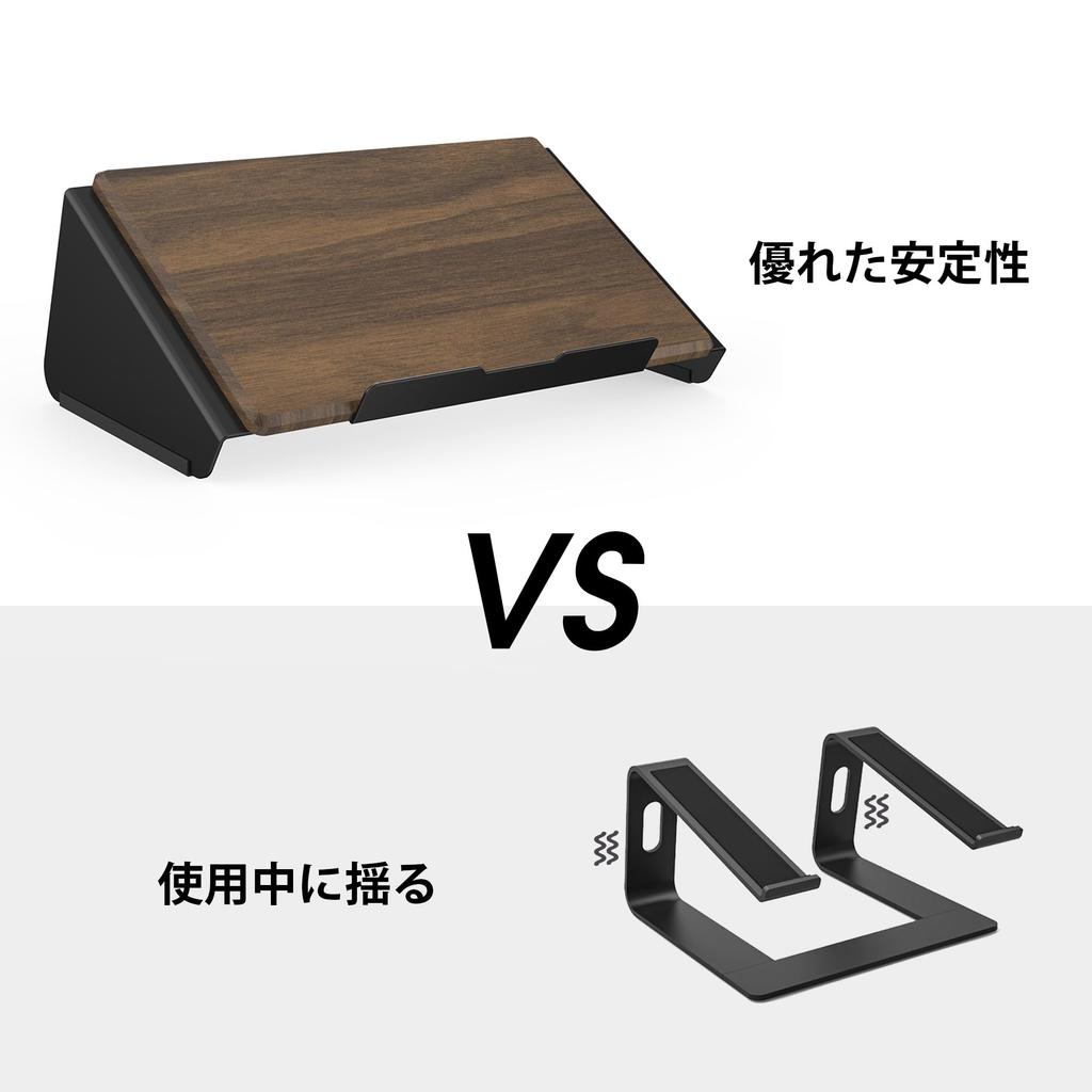 FENGE Laptop PC Tablet Fits up to Aluminum and Wood Ergonomic G03A1064D Stand, Stand, Stand, 17-inch Laptops, Construction, 30° Angle, Non-Slip,