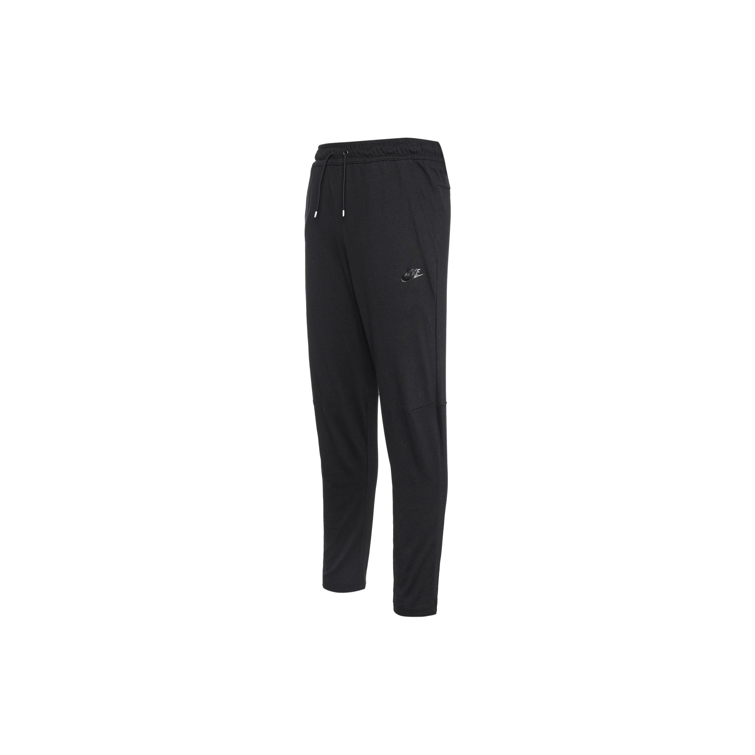 Men s Nike Solid Color Logo Training Fleece Bundle Feet Sports Pants/Trousers/Joggers Black DM6592-010 L