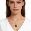 High quality hot selling natural crystal stone water drop pendant necklace jewelry simple fashion necklace merchandise jewelry