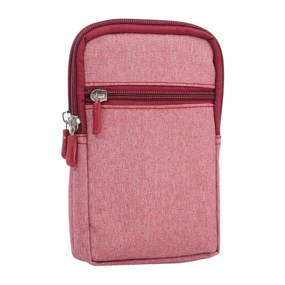 with Pen Holder Cell Phone Case Three Layers Mobile Phone Waist Packs  Mobile Phone Bag