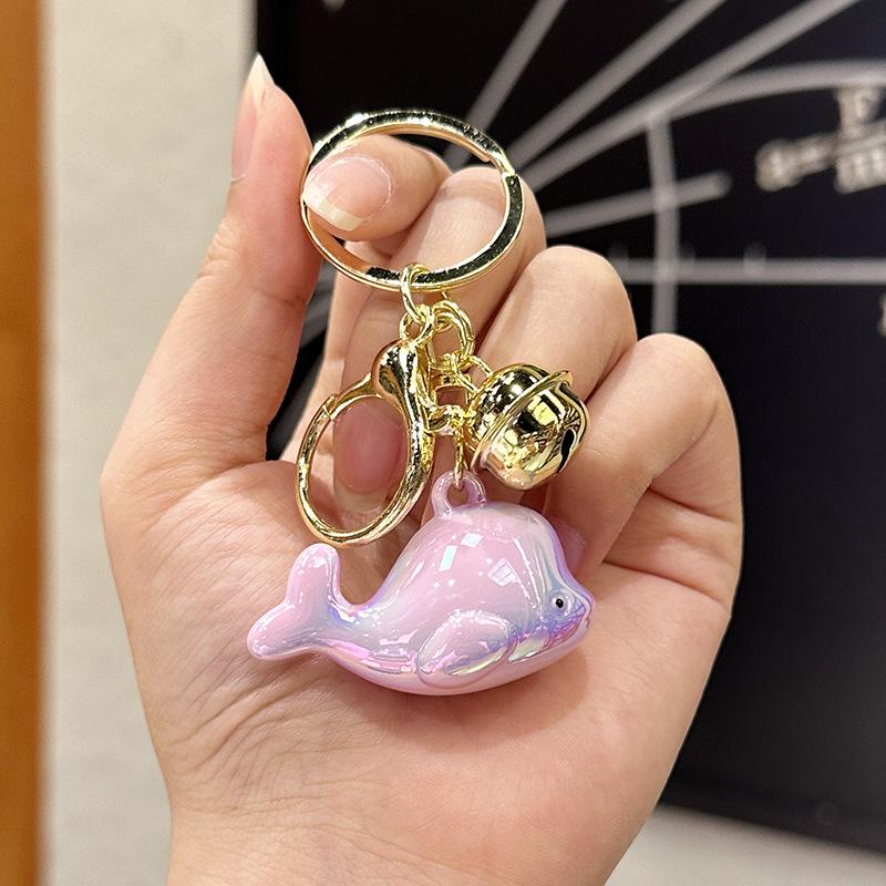 Colorful Acrylic Seashell Keychain Pendant - Cute and Exquisite for Girls' Bags & Car Pendants